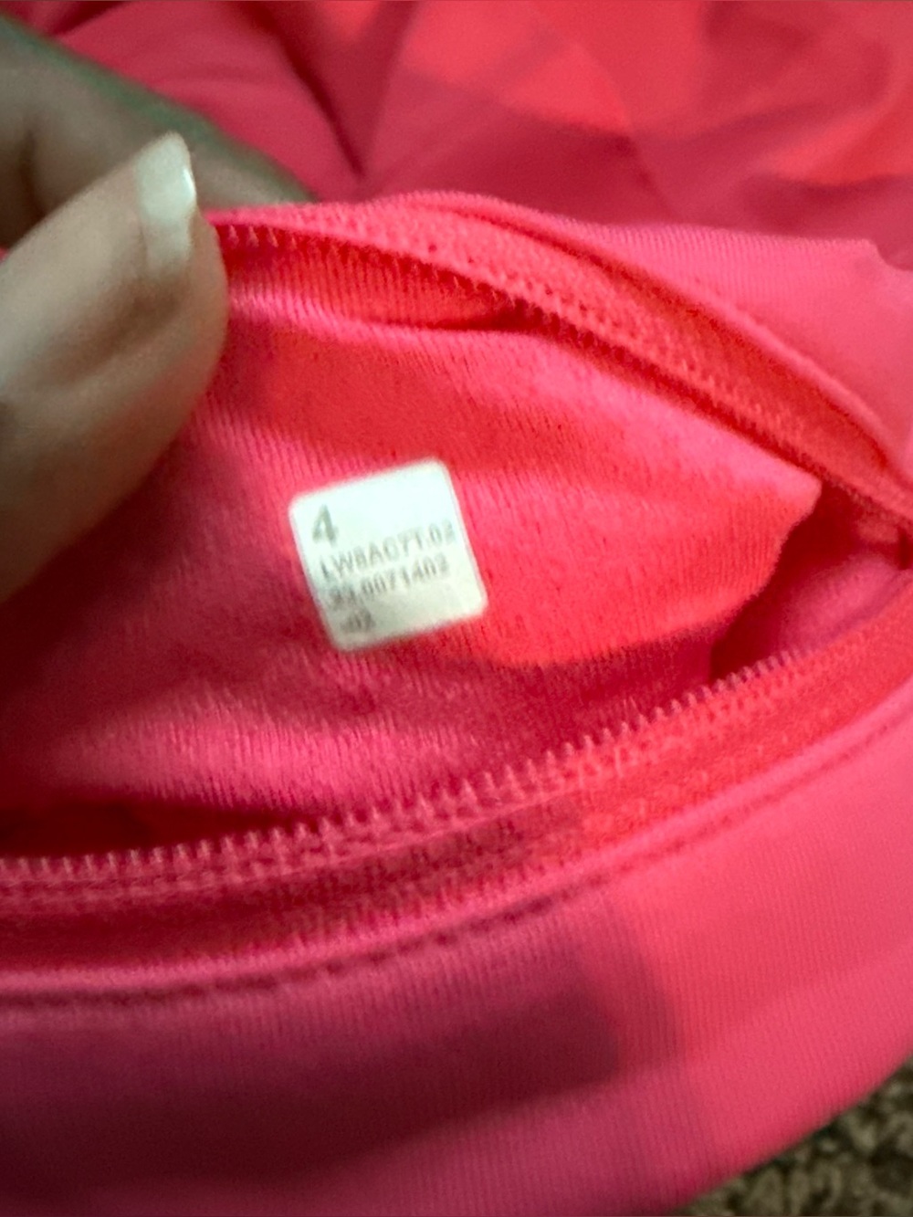 Lululemon NWOT Pace Rival Mid Rise Skirt Long Lipgloss Size 4 - Picture 4 of 4